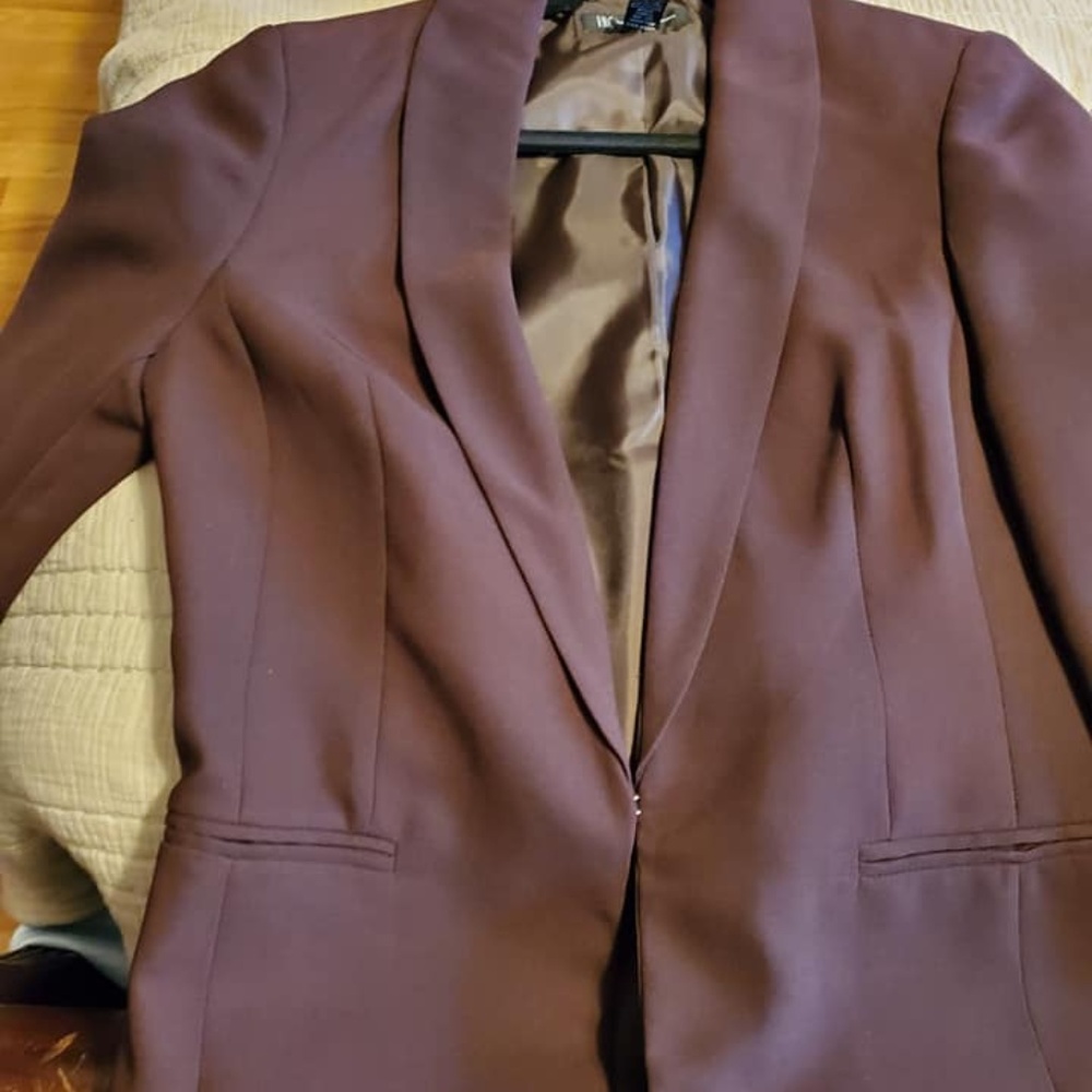 Burgundy Blazer